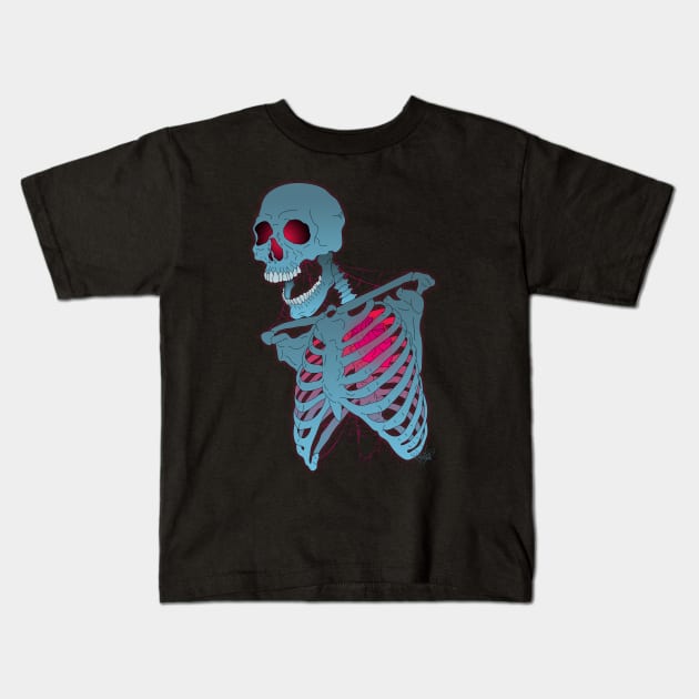 Glowing heart of the dead Kids T-Shirt by schockgraphics